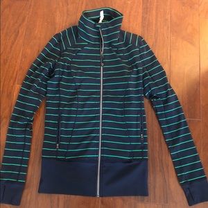 Lulu lemon striped zip up